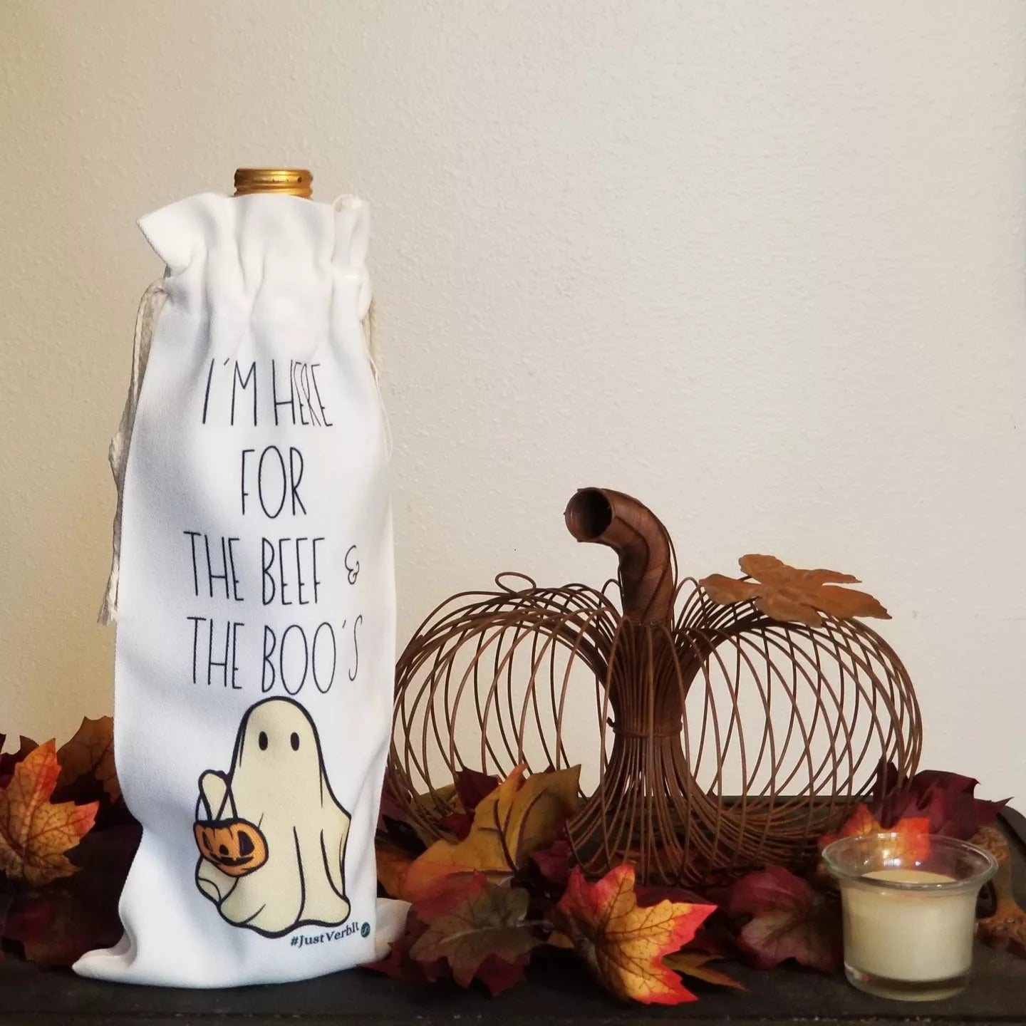 Bundle: I Am Here for the Beef and Boo's Wine Bag and Boo-nana Treat Recipe Pack - Halloween